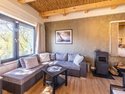 Ferienhaus Große Sommerliebe Waren ( Müritz) stilvoller Wohnraum mit Kamin