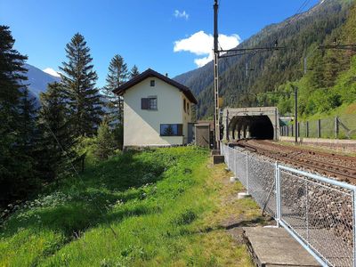 Bahnwärterhaus Eggwald, Sicht Richtung Rohrbachbrücke