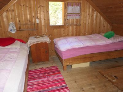Schlafbereich Zwergenwaldhütte Tirol