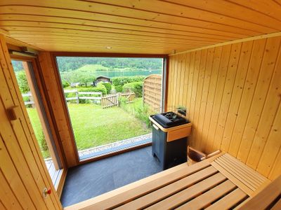 Private Sauna mit Seeblick