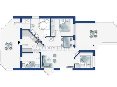 Ferienhaus für 5 Personen (71 m²) in Stadt Wesselburen 2/10