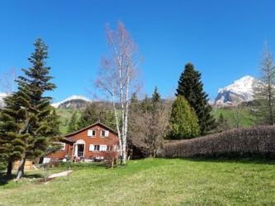 Grosser Umschwung mit Schafberg im Hintergrund