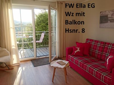FW Ella EG Wz mit Balkon Hsnr. 8