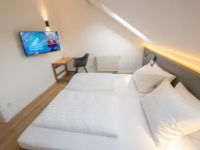 Saustalle Schlafzimmer Dachgeschoss