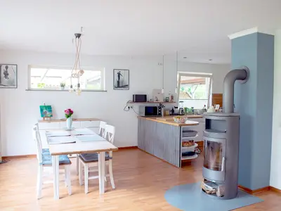 Wohnzimmer mit Kaminofen