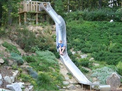 Hangrutsche im Abenteuer- und Erlebnispfad in Zandt gleich beim Ferienhaus