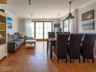 Ferienhaus Zingst: Wohnzimmer.