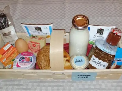 Frühstückskorb (wird auf Wunsch bereit gestellt)
