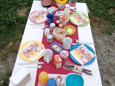 Frühstücksangebot (bereitgestellt in einem Korb)