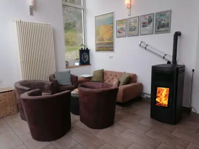 Ferienhaus Eifel-Atrium Wohnbereich