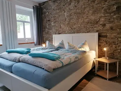 Schlafzimmer Konrad (EG): Doppelbett