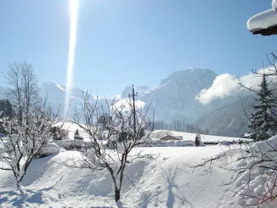 Blick vom Balkon auf Tennengebirge