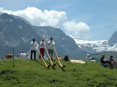 Blick vom Sillerenbühl Richtung Wallis