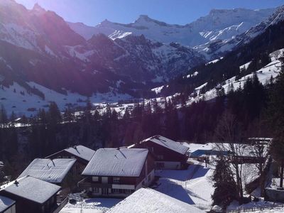 Aussicht Balkon Winter