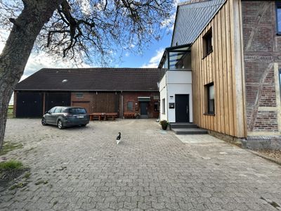 Parken direkt vorm Haus