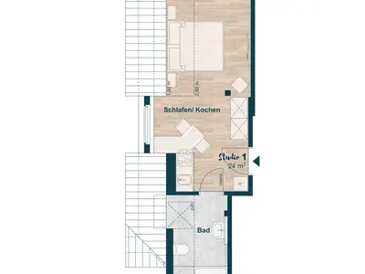 Grundriss vom Studio 1