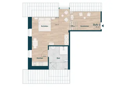 Grundriss Studio 5
