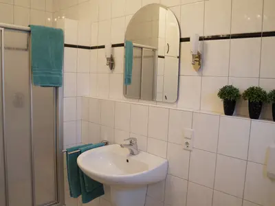 Badezimmer der Ferienwohnung Ostendorf