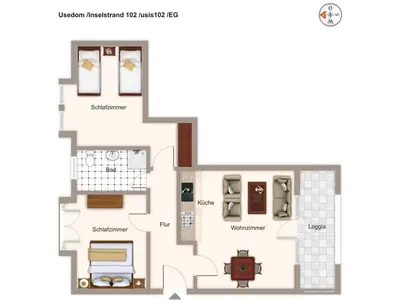 Grundriss (Angaben ohne Gewähr)