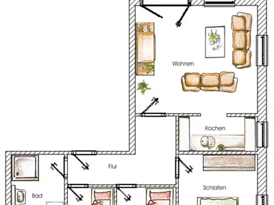 Ferienwohnung für 5 Personen (67 m²) in Ahlbeck 10/10