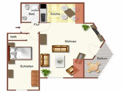 Ferienwohnung für 3 Personen (60 m²) in Ahlbeck 10/10