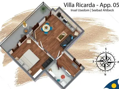 Ferienwohnung für 4 Personen (54 m²) in Ahlbeck 4/10
