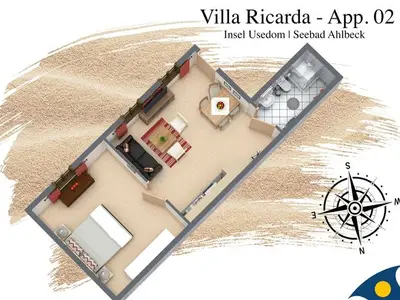 Ferienwohnung für 4 Personen (40 m²) in Ahlbeck 3/10