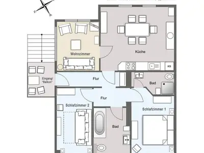 Ferienwohnung für 4 Personen (70 m²) in Ahlbeck 4/10