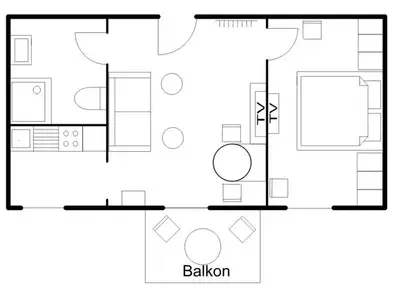 Ferienwohnung für 2 Personen (30 m²) in Ahlbeck 10/10