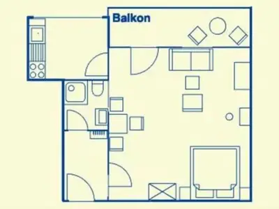 Ferienwohnung für 2 Personen (37 m²) in Ahlbeck 5/6