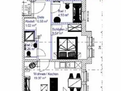 Ferienwohnung für 4 Personen (59 m²) in Ahlbeck 6/6