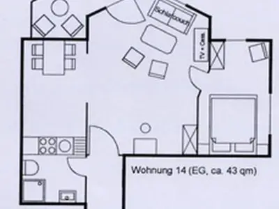 Ferienwohnung für 2 Personen (43 m²) in Ahlbeck 5/10