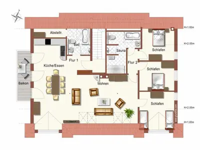 Ferienwohnung für 7 Personen (150 m²) in Ahlbeck 6/10