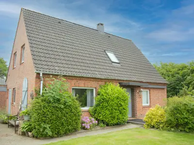 Außenansicht, das Gänseblümchen ist im Obergeschoß