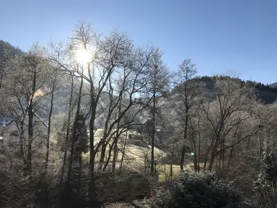 Blick vom Haus Richtung Denntal