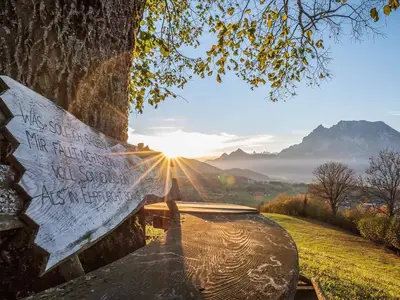 Unter der Linde im Herbst