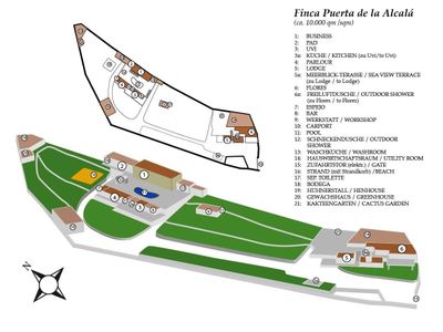 Lageplan Finca Puerta de Alcalá