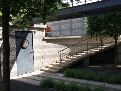 Blick auf den Fahrradkeller