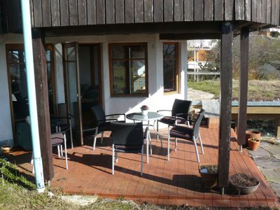 Die Terrasse mit Ihrer Ferienwohnung