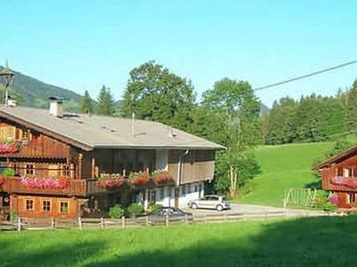 Aussicht auf Haupthof &amp; Hüttenappartement