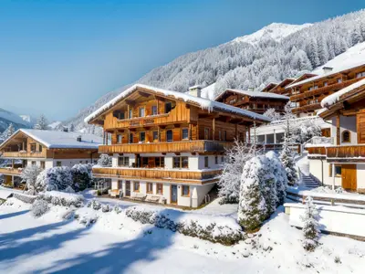 Außenseite Ferienhaus [Winter]