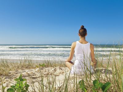 Yoga am Strand