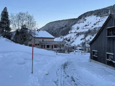 von der Piste zum Haus