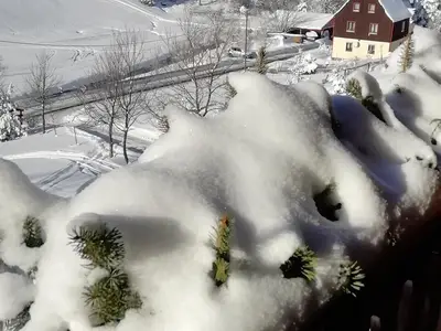 Blick vom Balkon