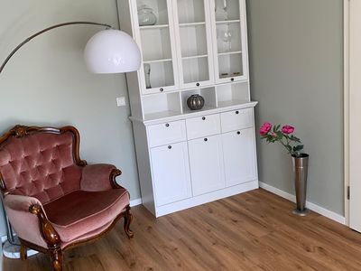 Zusätzliche Sitzecke in der Ferienwohnung "am Kittken"