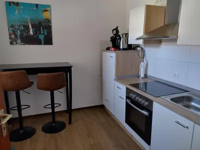 Küche mit Sitzbereich