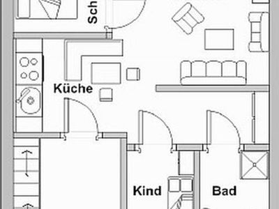 Grundriss Ferienwohnung