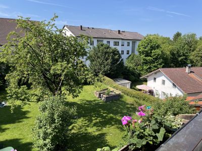 Gartenblick von Balkon