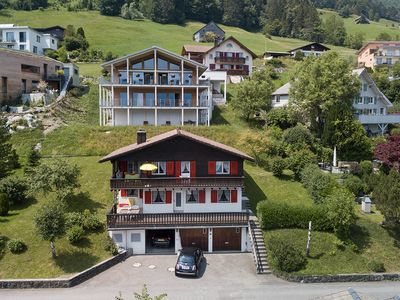 Ansicht Chalet Bergdohle Amden Ferienhaus Ferienwohnung