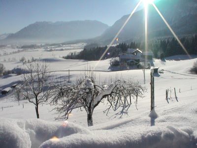 Herrliches Winterpanorama von Ihrem Balkon